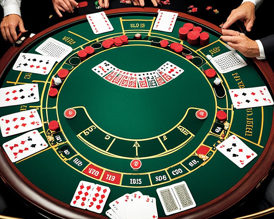 baccarat table layout